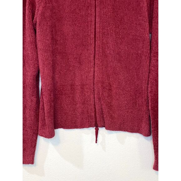 J.Jill Womens Size Large Chenille Cardigan Petite Zip Up Crewneck Long Sleeve - Picture 8 of 12